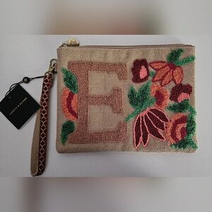 Embroidered Floral Clutch Bag